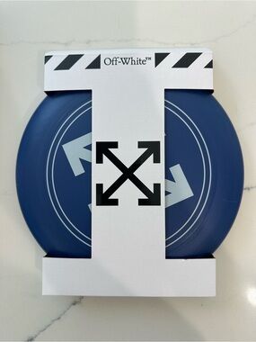 Off-White Navy Blue Logo Disc